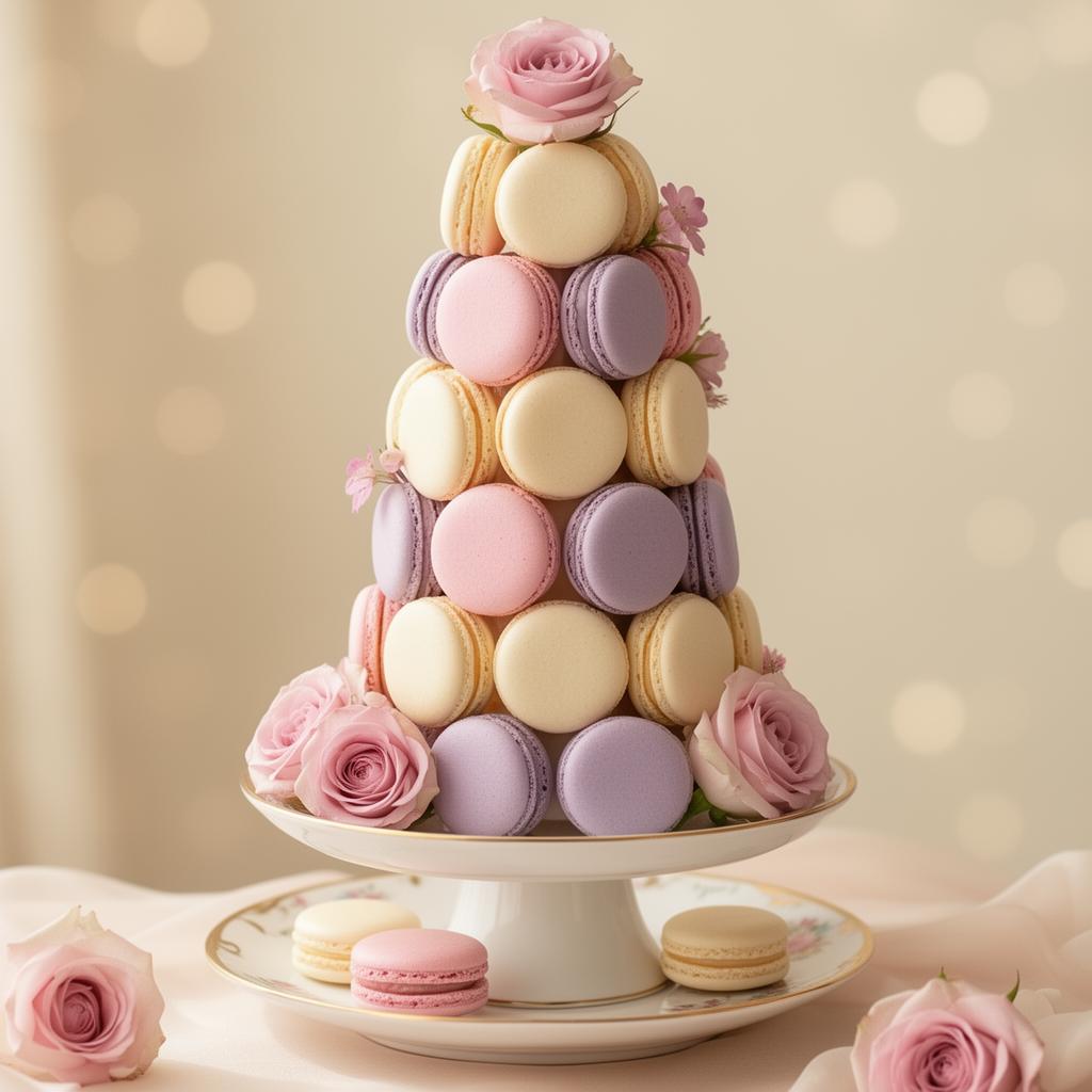 Petal Macaron Tower